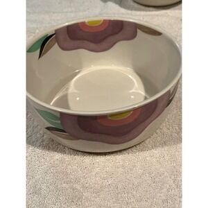 Adams Micratex Cookware Florida Serving Bowl Floral Made in England Ironstone 7"